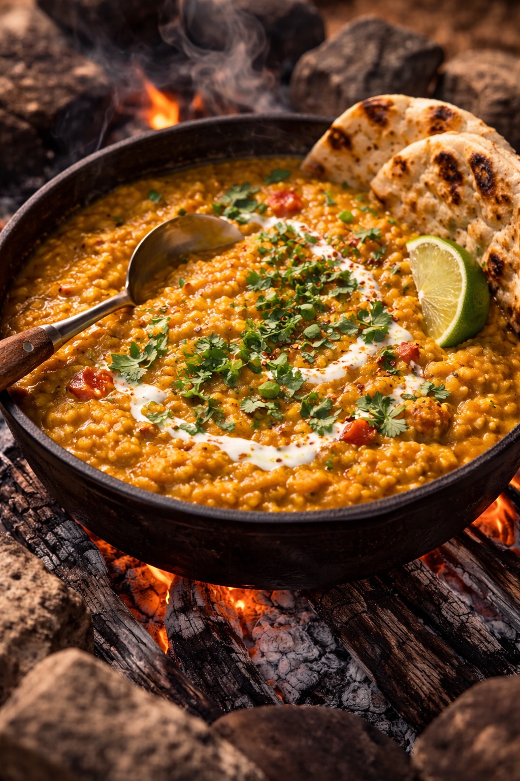 Campfire Lentil Dhal
