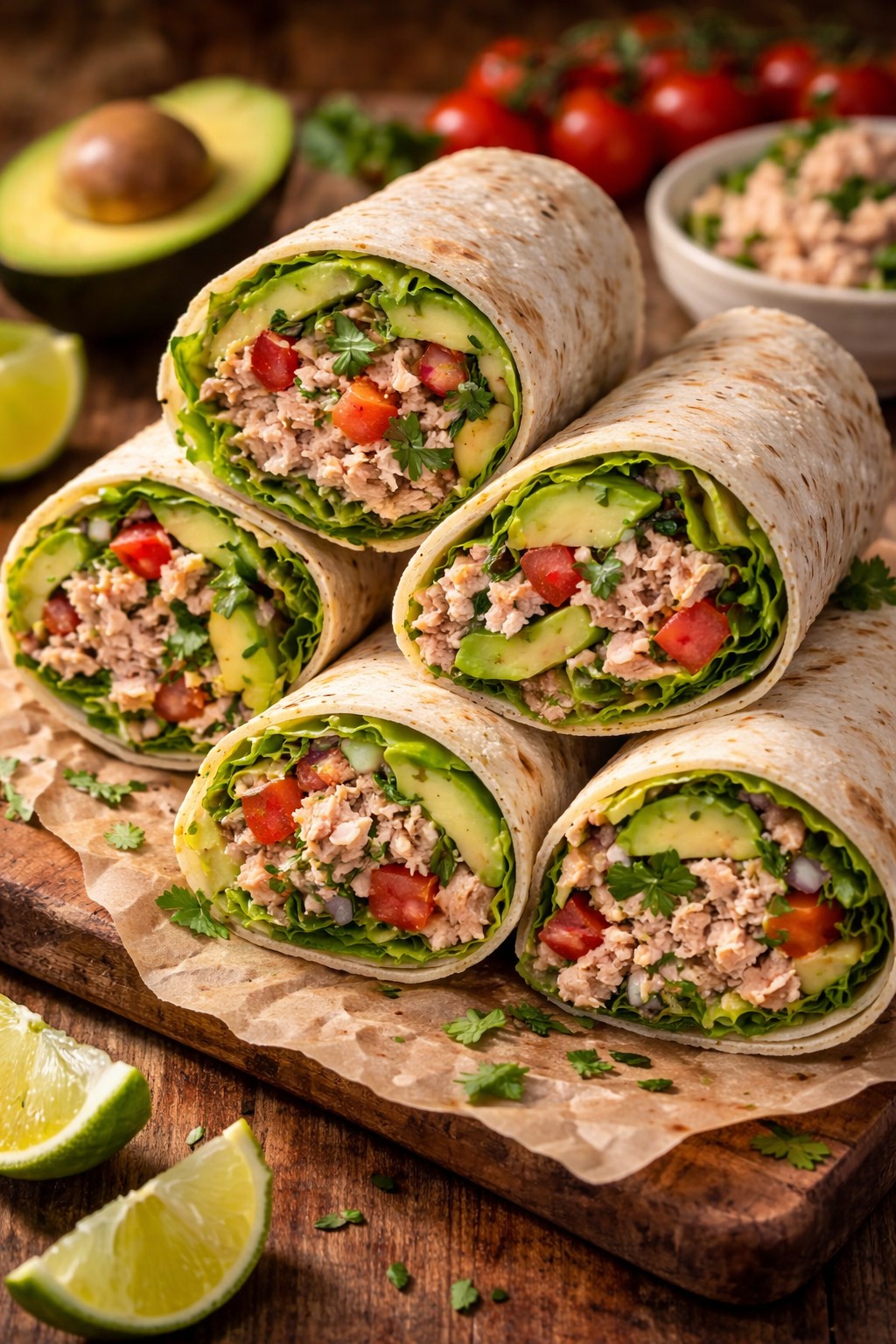 Quick Tuna & Avocado Wraps